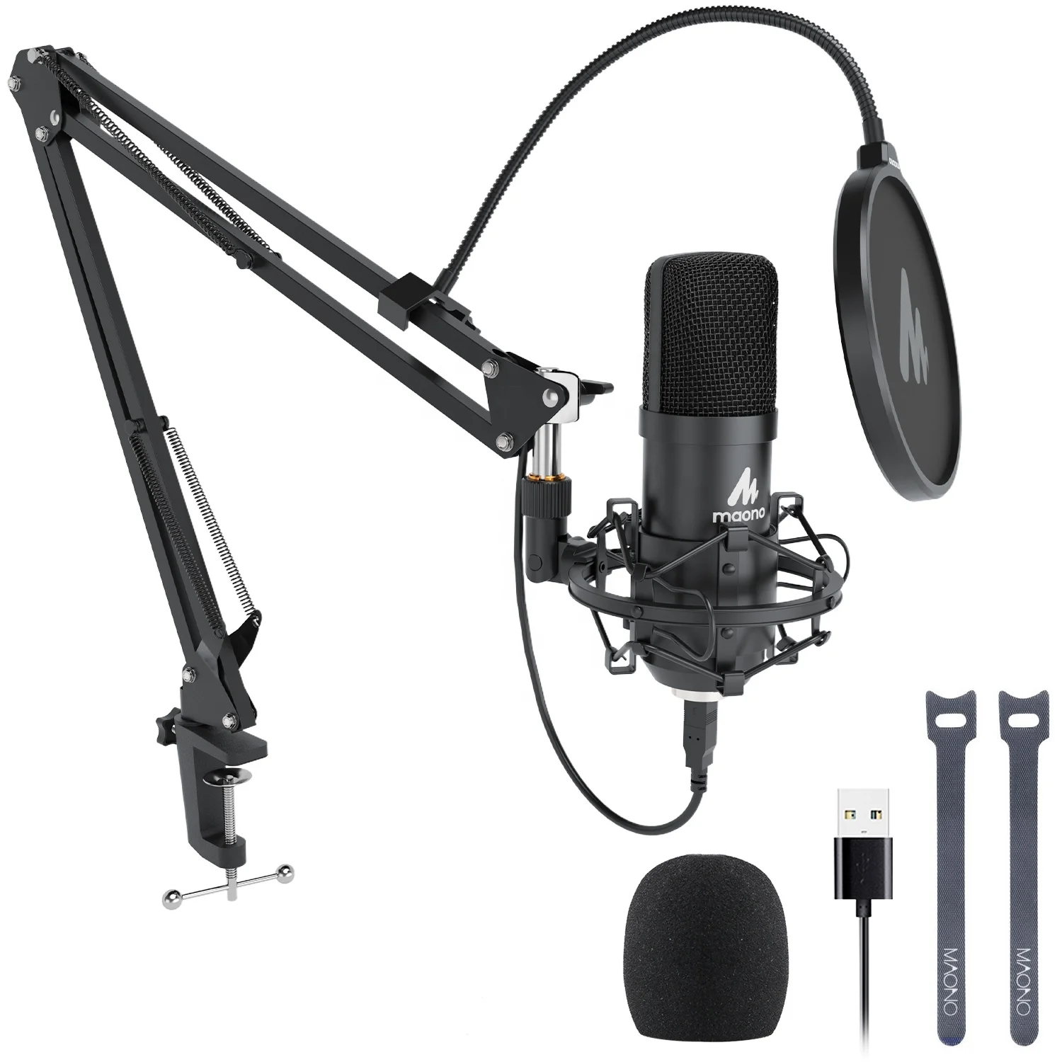 MAONO USB Connector Play and Plug Condenser Podcasting Equipment Microphone
MAONO USB Connector Play and Plug Condenser Podcasting Equipment Microphone