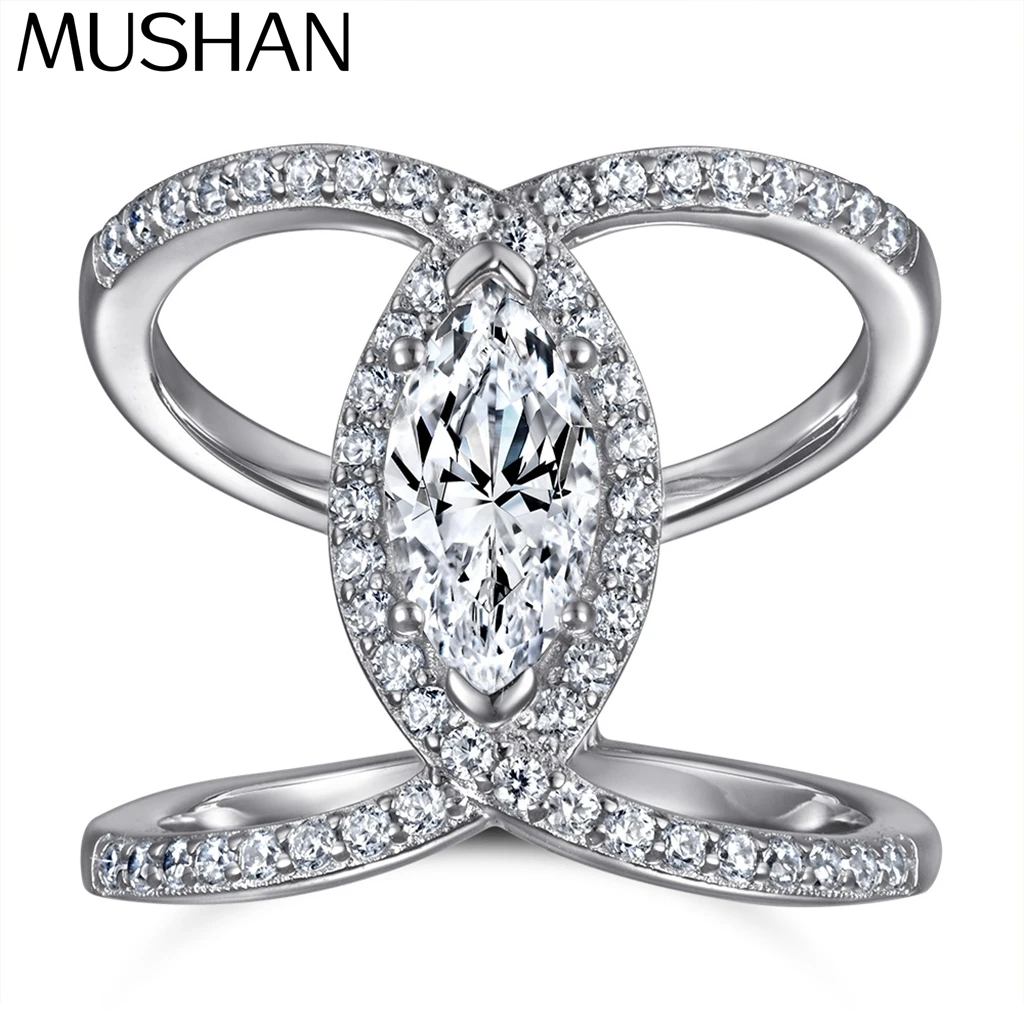 MuShan Jewelry 925 Sterling Silver Rings Bands Wedding Ring 5A Cubic Zirconia Rings Bands Engagement Anniversary Women Gift
MuShan Jewelry 925 Sterling Silver Rings Bands Wedding Ring 5A Cubic Zirconia Rings Bands Engagement Anniversary Women Gift
