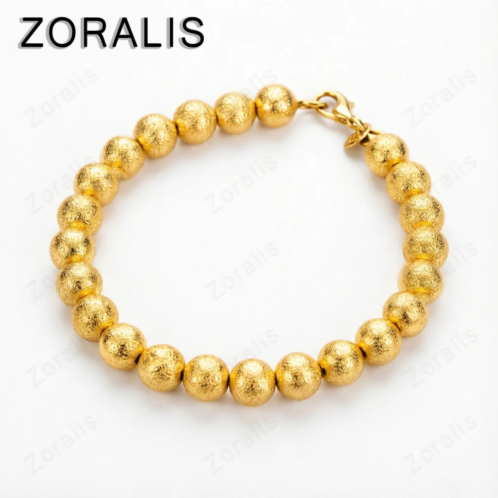 18K Gold 20cm Matte Frosting 8mm Beads Chain Bracelets For Woman Party Engagement Wedding Birthday Cute Charm Jewelry
18K Gold 20cm Matte Frosting 8mm Beads Chain Bracelets For Woman Party Engagement Wedding Birthday Cute Charm Jewelry