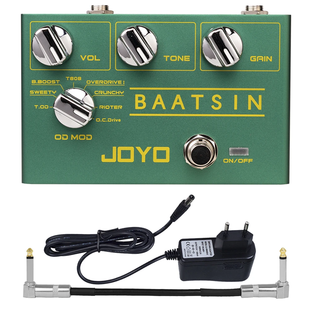 JOYO Guitar Pedal R-11 BAATSIN Classic Overdrive Pedal 8 Different OD/DS Distortion Effect Pure Analog Circuit Guitar Parts
JOYO Guitar Pedal R-11 BAATSIN Classic Overdrive Pedal 8 Different OD/DS Distortion Effect Pure Analog Circuit Guitar Parts