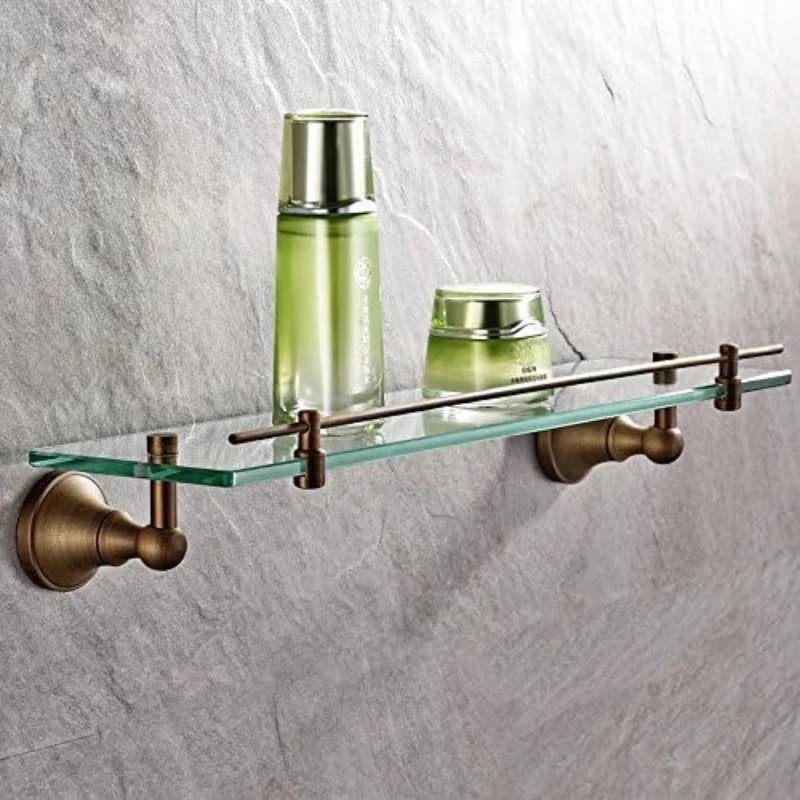 Antique Brass Bathroom Shelf Glass Storage Wall Mounted Bathroom Hardware 14.9'' (38CM)
Antique Brass Bathroom Shelf Glass Storage Wall Mounted Bathroom Hardware 14.9'' (38CM)