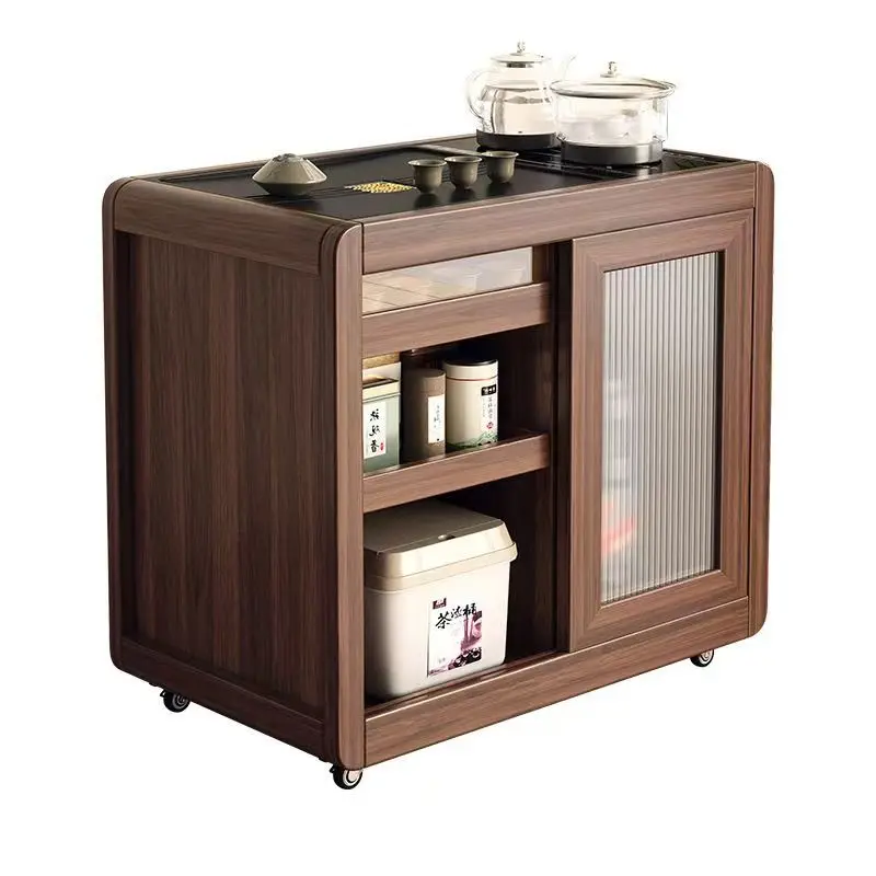 Mobile tea walnut tea table, kettle, integrated side cabinet, side cabinet, new Chinese-style sofa, side table, tea bar machine
Mobile tea walnut tea table, kettle, integrated side cabinet, side cabinet, new Chinese-style sofa, side table, tea bar machine