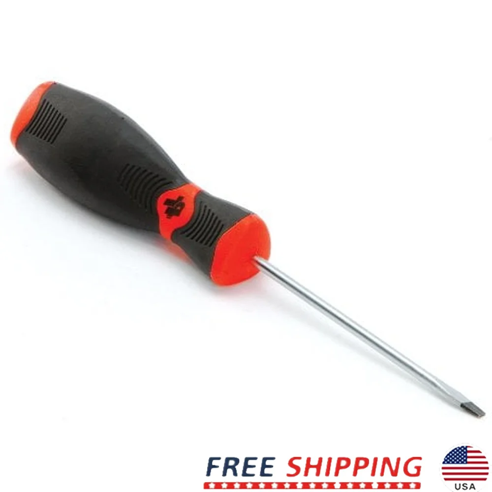 Ergonomic Screwdriver 1/8 Inch Magnetic Tip Non Slip Handle Chrome Vanadium Steel Corrosion Resistant Tool Universal Use W30970
Ergonomic Screwdriver 1/8 Inch Magnetic Tip Non Slip Handle Chrome Vanadium Steel Corrosion Resistant Tool Universal Use W30970