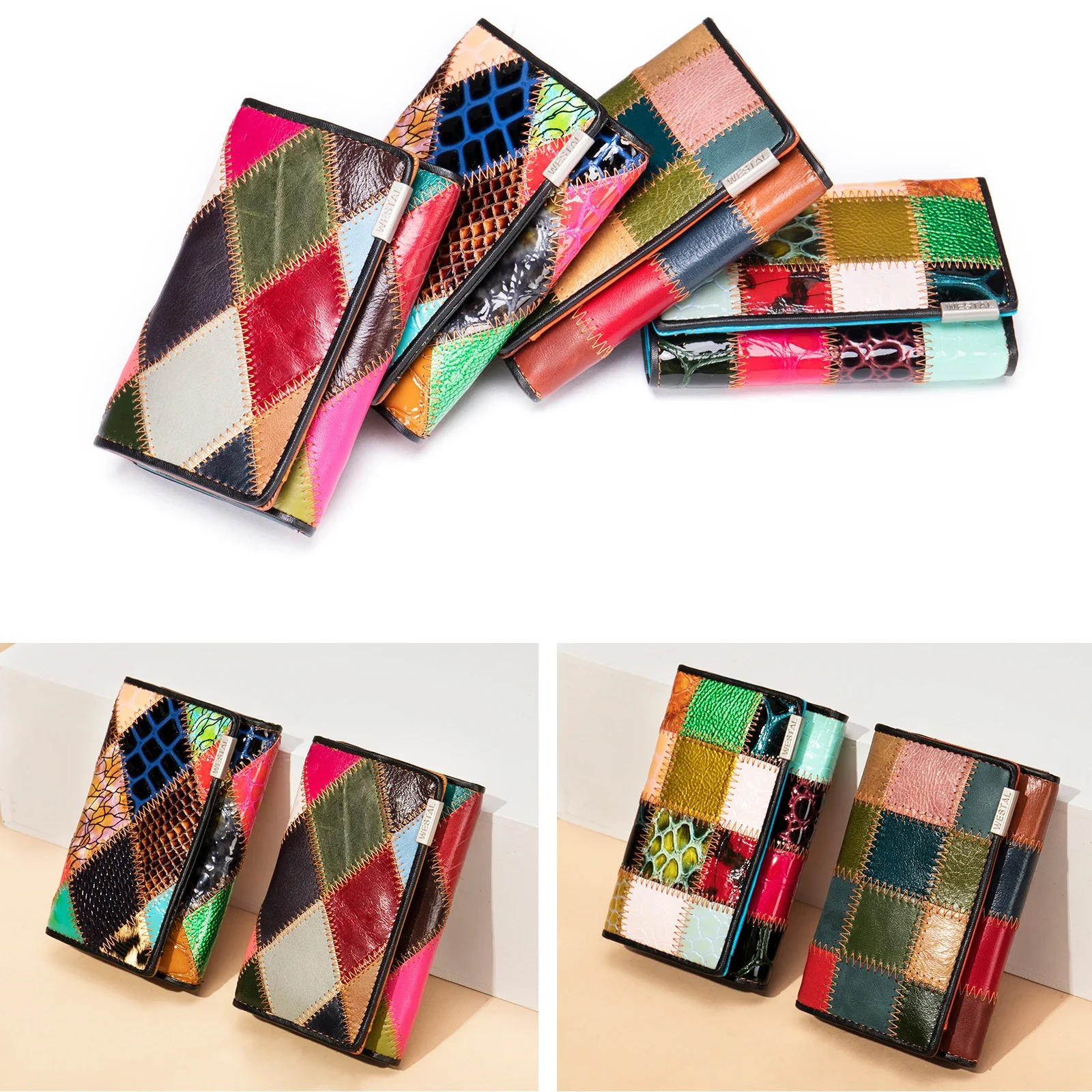High Fashion Top Layer Cowhide Coin Purse Ladies Genuine Leather Women Wallets Patchwork Designer Female Purse Short Trifold
High Fashion Top Layer Cowhide Coin Purse Ladies Genuine Leather Women Wallets Patchwork Designer Female Purse Short Trifold