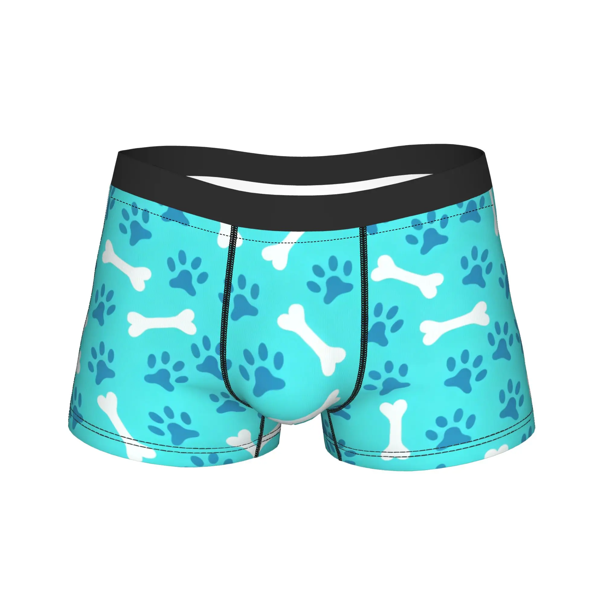 Мужские классические боксеры с принтом собачьих лап и костей, качественные трусы больших размеров
Мужские классические боксеры с принтом собачьих лап и костей, качественные трусы больших размеров