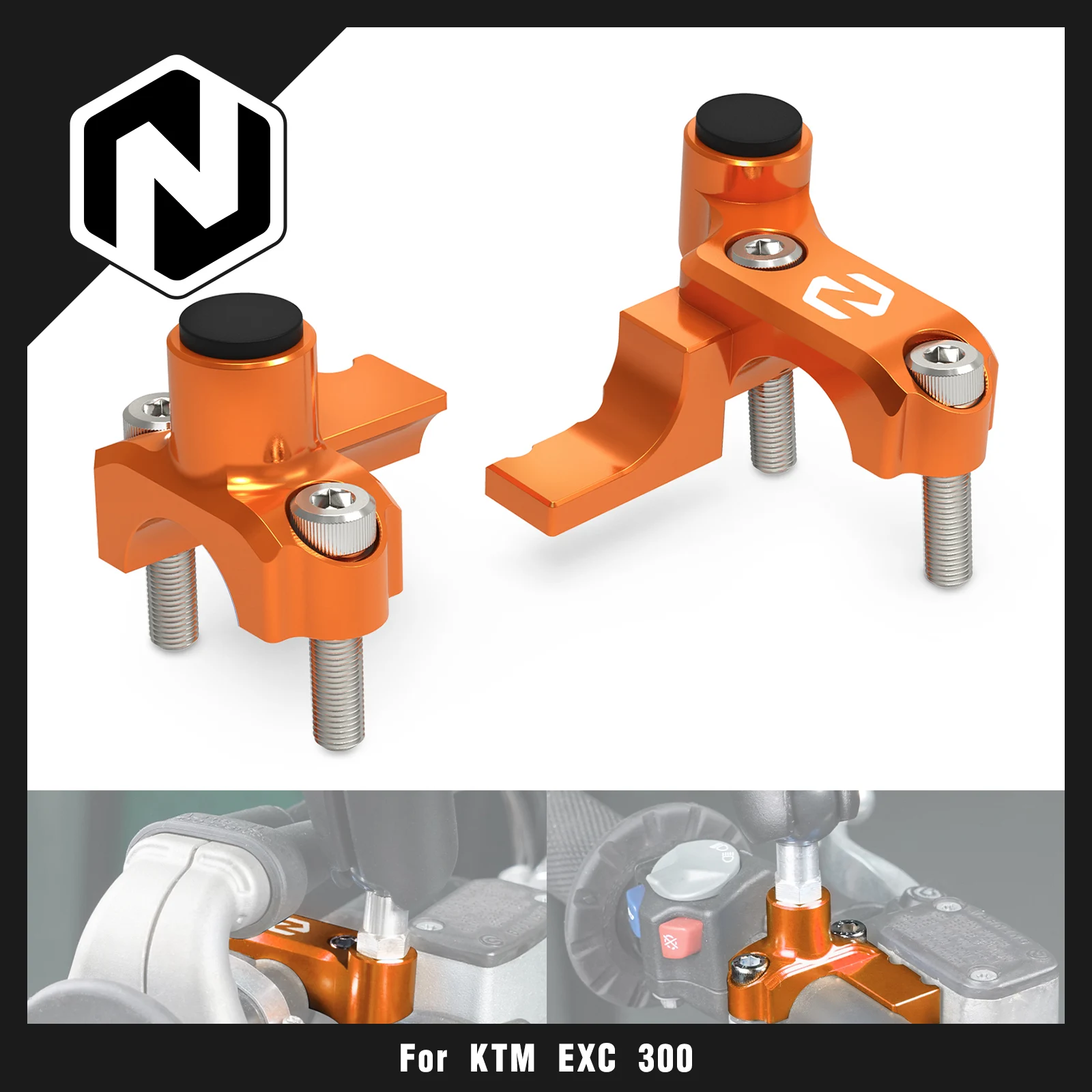 NICECNC For KTM EXC 300 2014-2024 M10X1.25 Front Brake Clutch Master Cylinder Clamps EXC EXCF XCW SX SXF XC XCF 250 350 450 500 
NICECNC For KTM EXC 300 2014-2024 M10X1.25 Front Brake Clutch Master Cylinder Clamps EXC EXCF XCW SX SXF XC XCF 250 350 450 500