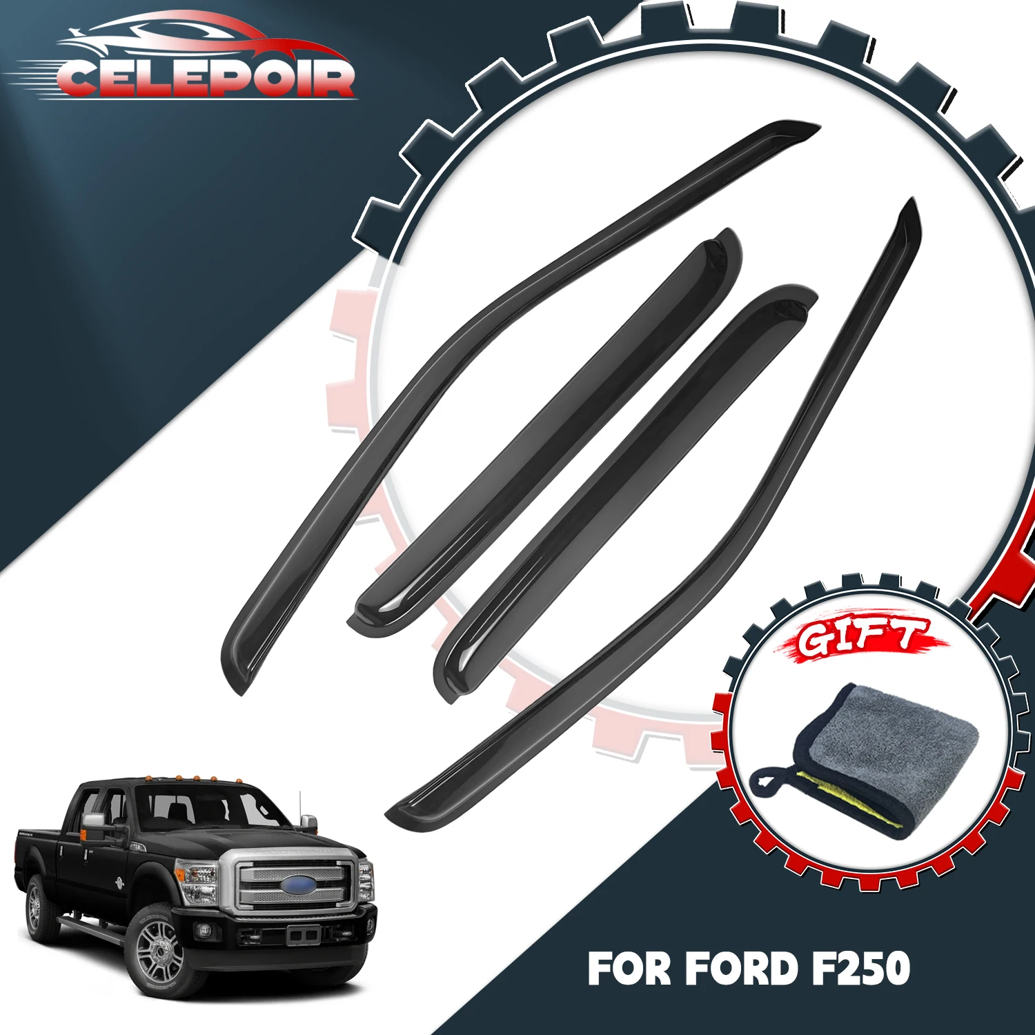 Дефлекторы окон (ветровики) для Ford F250 F350 F450 Super Duty 1999-2016 годов выпуска
Дефлекторы окон (ветровики) для Ford F250 F350 F450 Super Duty 1999-2016 годов выпуска