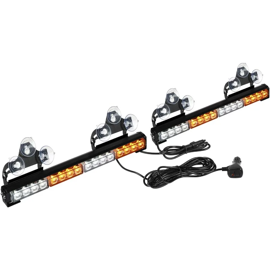 2x16.8 inch Emergency Flashing LED Traffic Advisor Strobe Light Bar with 32LED and 26 Flash Patterns for Interior Safety Warnin
2x16.8 inch Emergency Flashing LED Traffic Advisor Strobe Light Bar with 32LED and 26 Flash Patterns for Interior Safety Warnin