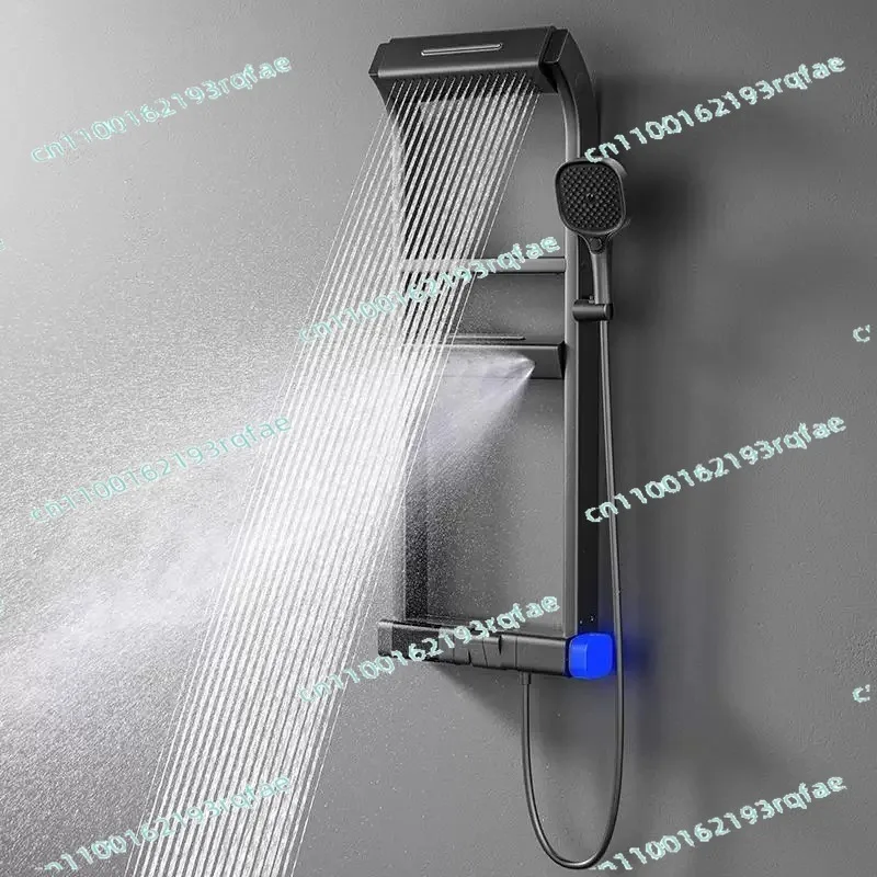 Designed for family bathrooms, toilets Applicable to Multifunctional thermostatic digital display rack shower shower set
Designed for family bathrooms, toilets Applicable to Multifunctional thermostatic digital display rack shower shower set