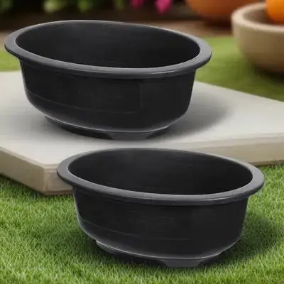 2Pcs Oval Bonsai Pot Large Capacity Flowerpot Reusable Plastic Planter for Indoor Outdoor Plants Gardening Supply Decor
2Pcs Oval Bonsai Pot Large Capacity Flowerpot Reusable Plastic Planter for Indoor Outdoor Plants Gardening Supply Decor