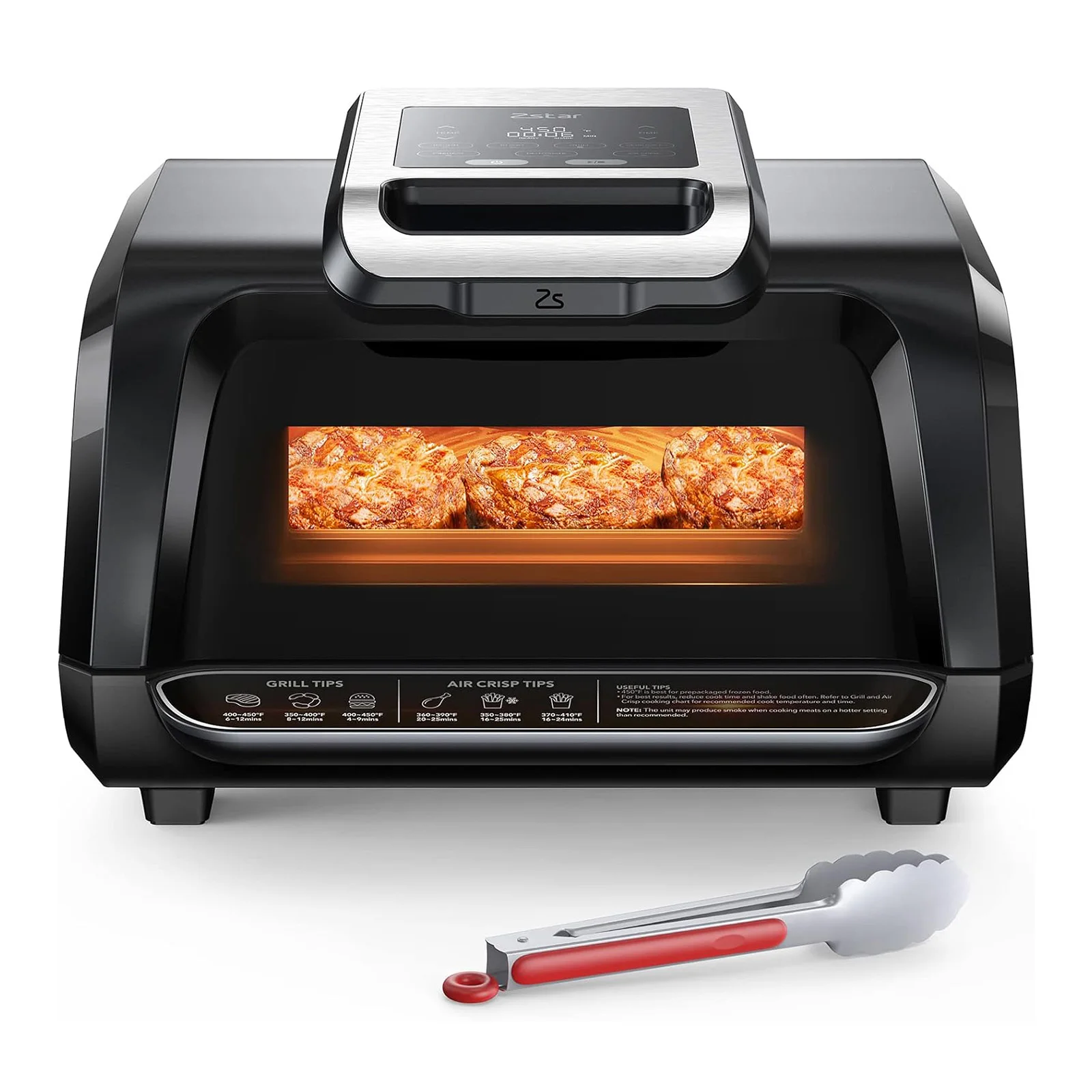 4QT 1750W Grill Air Fryer Combo with See-Through Window 7-in-1 Smokeless Electric Air Grill with Non-Stick Removable Plates
4QT 1750W Grill Air Fryer Combo with See-Through Window 7-in-1 Smokeless Electric Air Grill with Non-Stick Removable Plates