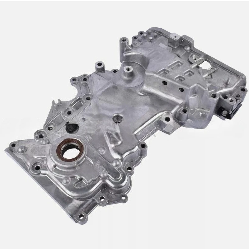 Engine oil pump timing chain cover,suitable for Kia Forte 2.0L 1999-2020, Hyundai Elantra 1.6L 2017-2020, part number 213502E740
Engine oil pump timing chain cover,suitable for Kia Forte 2.0L 1999-2020, Hyundai Elantra 1.6L 2017-2020, part number 213502E740