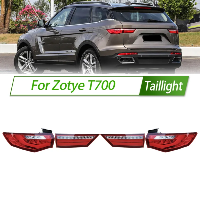 For Zotye T700 Car Taillight Assembly OEM Style Rear Lamp with Turn Signal Reverse Light Direct Fit Replacement
For Zotye T700 Car Taillight Assembly OEM Style Rear Lamp with Turn Signal Reverse Light Direct Fit Replacement