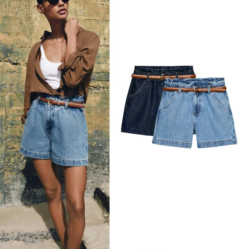 Summer New High Waist Casual Shorts with Belt Commuter Style Loose Fit Women's Pants Straight Leg Polyester Fiber Ladies
Summer New High Waist Casual Shorts with Belt Commuter Style Loose Fit Women's Pants Straight Leg Polyester Fiber Ladies