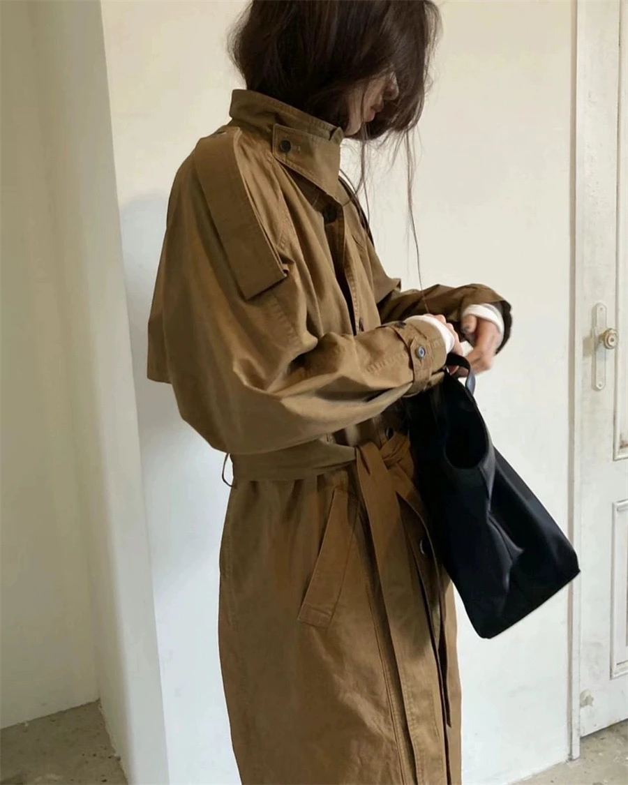 Классическое длинное пальто Briti Sle PREON, рабочая осенне-зимняя ветровка, винтажный ретро-дизайн, свободная хлопковая женская куртка
Классическое длинное пальто Briti Sle PREON, рабочая осенне-зимняя ветровка, винтажный ретро-дизайн, свободная хлопковая женская куртка