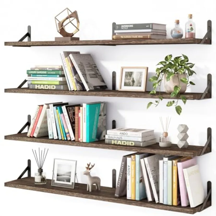 Floating Shelves for Wall, 35in Wall Shelves for Living Room, Bathroom, Bedroom, Kitchen, Home Decor Set of 4
Floating Shelves for Wall, 35in Wall Shelves for Living Room, Bathroom, Bedroom, Kitchen, Home Decor Set of 4