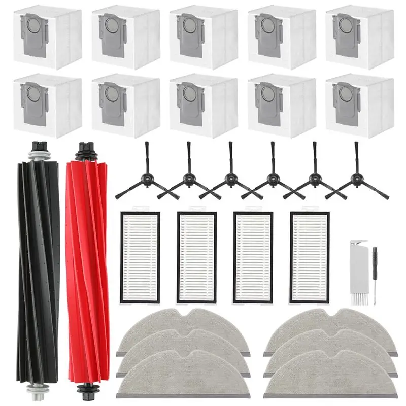 A02M-Accessories Kit Replacement Compatible For Roborock Q5 Pro+ / Q8 Max+ Robot Vacuum,Main Brush,Mop Cloth Pads,Vacuum Bags
A02M-Accessories Kit Replacement Compatible For Roborock Q5 Pro+ / Q8 Max+ Robot Vacuum,Main Brush,Mop Cloth Pads,Vacuum Bags