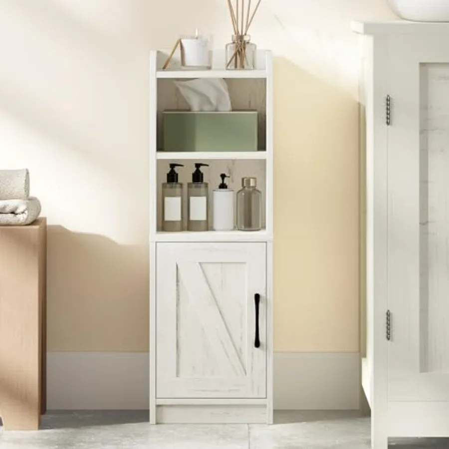 Bathroom Storage Cabinet, Small Farmhouse Corner Floor Cabinet with Door and Shelves, Narrow Toilet Paper Holder Stand, Bathroo
Bathroom Storage Cabinet, Small Farmhouse Corner Floor Cabinet with Door and Shelves, Narrow Toilet Paper Holder Stand, Bathroo