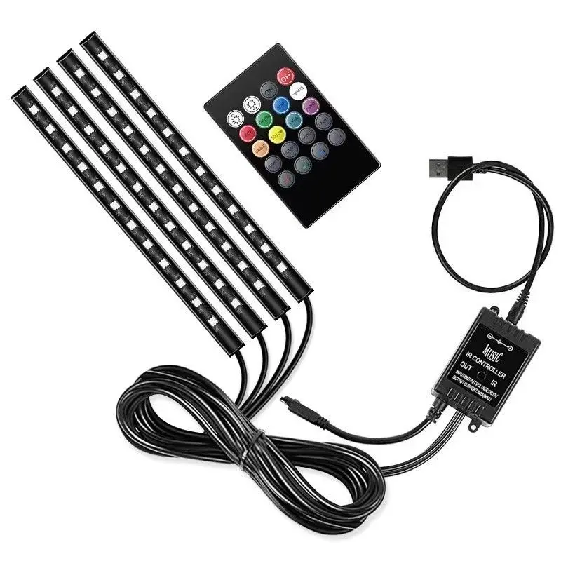 Car Interior LED Ambient Lights Sound Activated RGB Strip Lamp 12V Cigarette Lighter 48 LEDs Atmosphere Neon Lights
Car Interior LED Ambient Lights Sound Activated RGB Strip Lamp 12V Cigarette Lighter 48 LEDs Atmosphere Neon Lights
