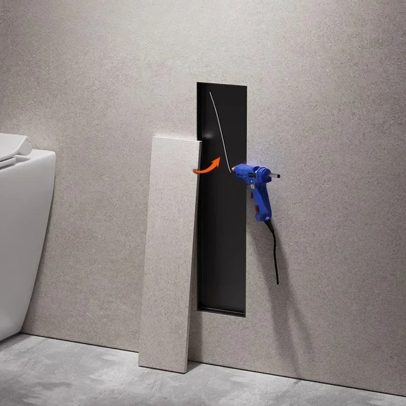 Toilet Concealed stainless steel niche Toilet brush Recessed trash can Toilet tissue box
Toilet Concealed stainless steel niche Toilet brush Recessed trash can Toilet tissue box