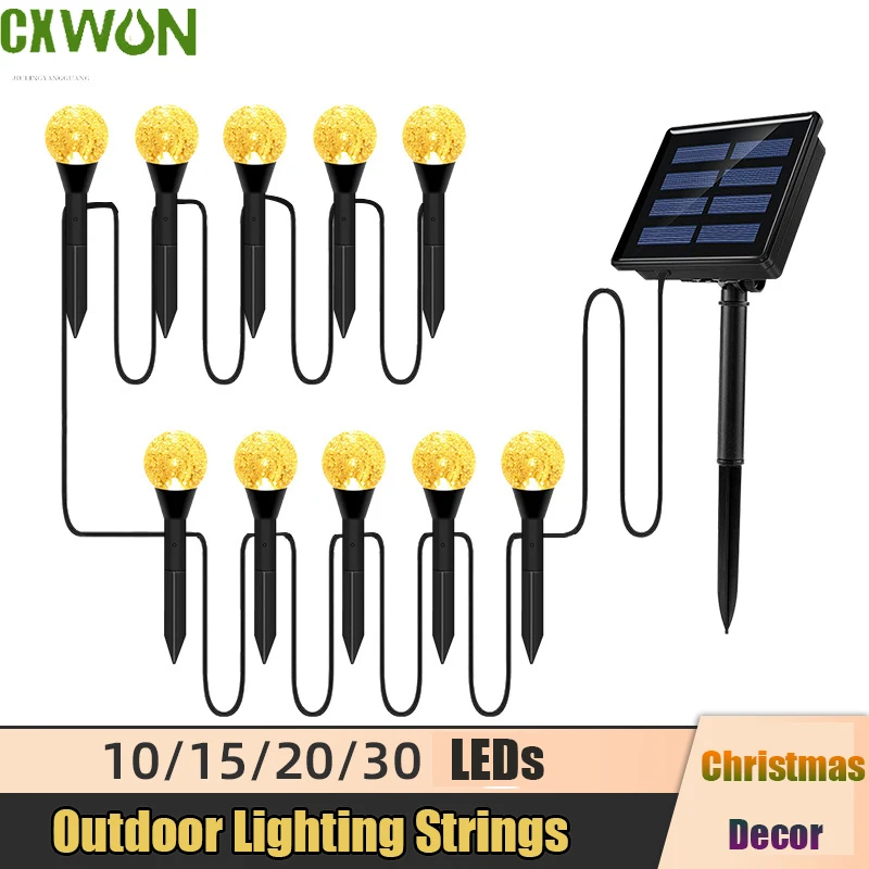 Christmas Decoration Lights Waterproof Solar Garden Light String RGB/Warm White Lamp Chain for Lawn Garden Decoration 2024
Christmas Decoration Lights Waterproof Solar Garden Light String RGB/Warm White Lamp Chain for Lawn Garden Decoration 2024
