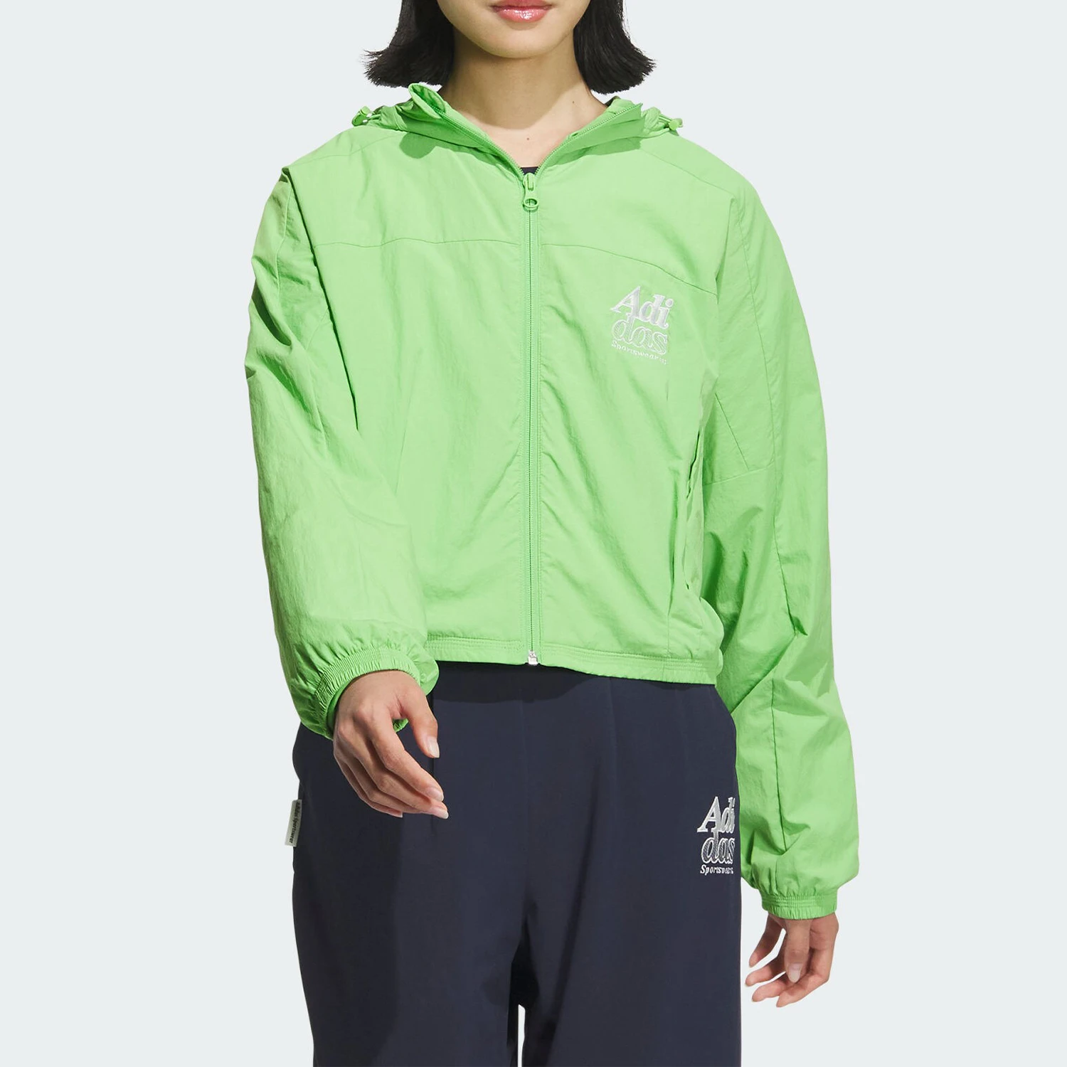Adidas Official Authentic W LOGO JKT Women's Woven Hooded Jacket JI6883
Adidas Official Authentic W LOGO JKT Women's Woven Hooded Jacket JI6883