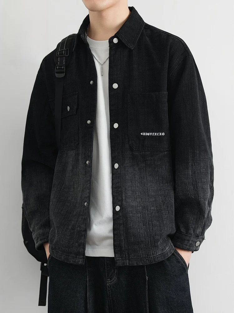 Мужская модная универсальная куртка с воротником, черная, осенняя, с длинными рукавами, молодежная, хлопковая
Мужская модная универсальная куртка с воротником, черная, осенняя, с длинными рукавами, молодежная, хлопковая