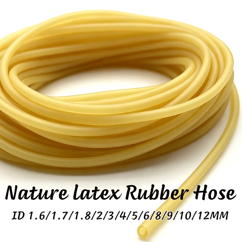 2/5M inner diameter 1.6-6mm natural hollow latex pipe, strong tensile rebound without deformation, native natural latex pipe.
2/5M inner diameter 1.6-6mm natural hollow latex pipe, strong tensile rebound without deformation, native natural latex pipe.