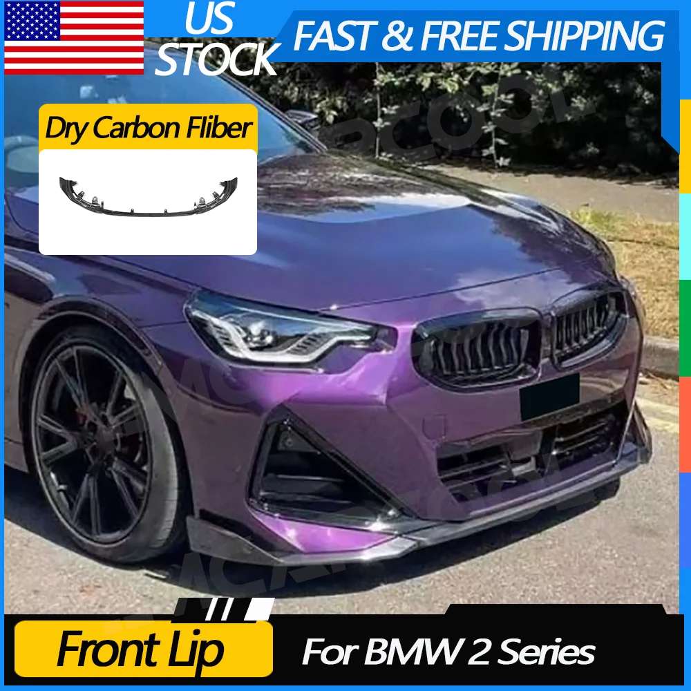 JMCARCOOL Dry Carbon Fiber Front Bumper Lip Bodykit For BMW 2 Series G42 M235i M240i Coupe 2022 + Front Chin Spoiler 
JMCARCOOL Dry Carbon Fiber Front Bumper Lip Bodykit For BMW 2 Series G42 M235i M240i Coupe 2022 + Front Chin Spoiler