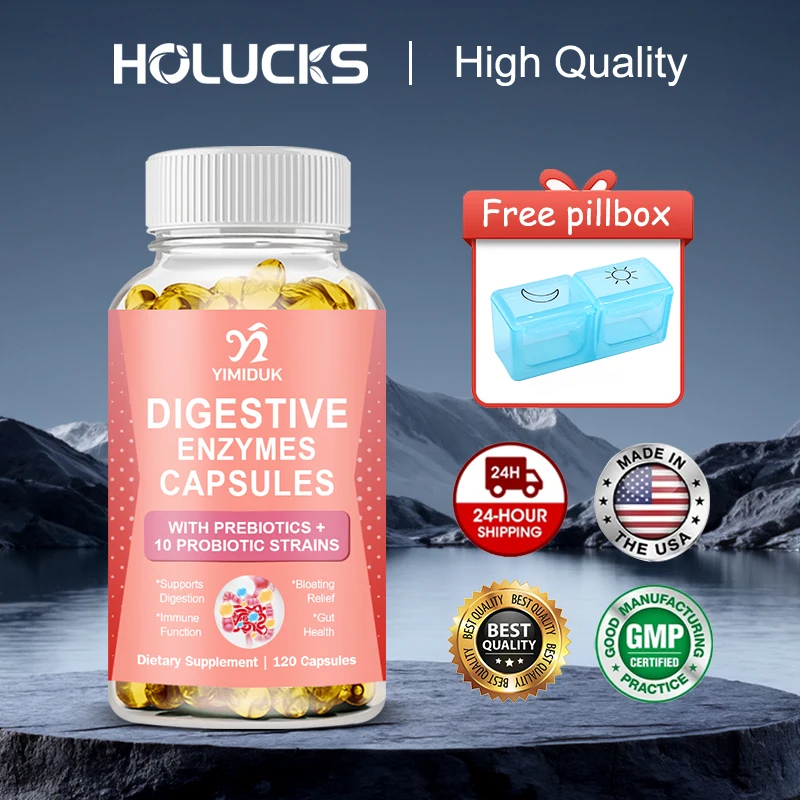 High Potency Digestive Enzymes Capsules, Support Gut Health, Lactose & Protein Digestion, Reduces Discomfort After Meals, Vegan
High Potency Digestive Enzymes Capsules, Support Gut Health, Lactose & Protein Digestion, Reduces Discomfort After Meals, Vegan