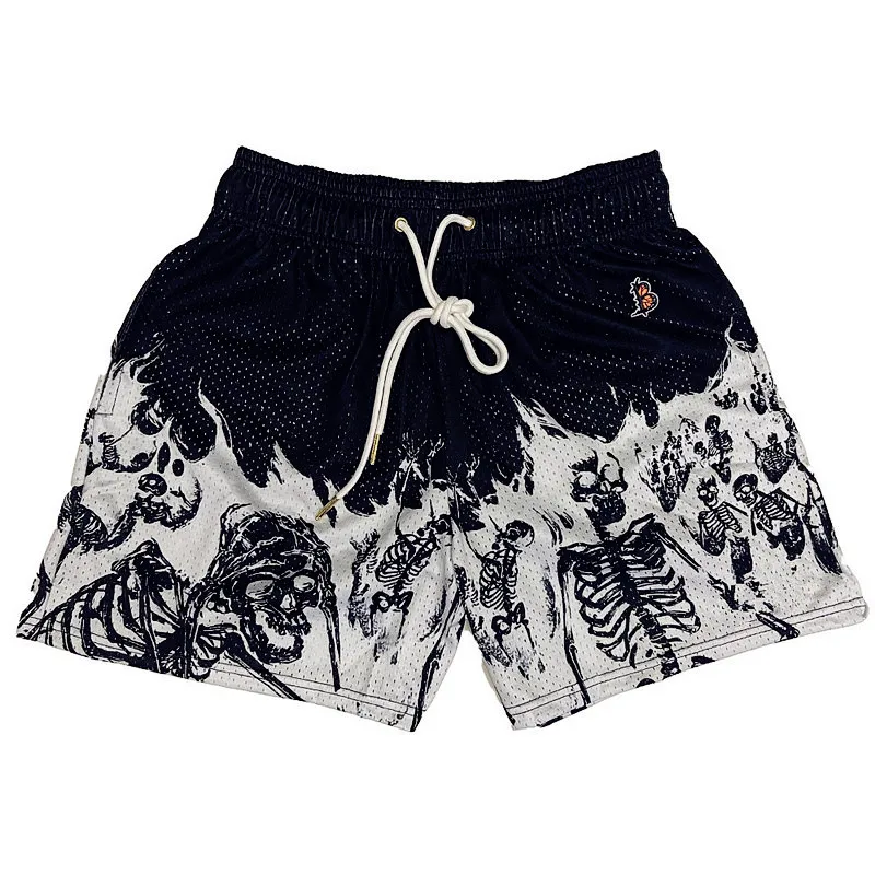 Summer New men short pant Skull Pattern Casual Shorts Street Hip Hop Fitness Polyester Fast Dry Breathable Embroidery Men Shorts
Summer New men short pant Skull Pattern Casual Shorts Street Hip Hop Fitness Polyester Fast Dry Breathable Embroidery Men Shorts