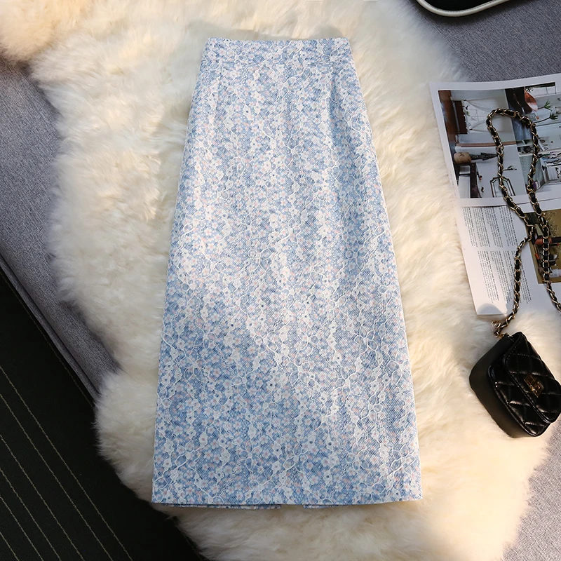 New Comfortable Sweet Floral Split Skirt Spring And Summer 2024 Female High Waist Slim Mid-Length Straight Skirt With Hip Wrap
New Comfortable Sweet Floral Split Skirt Spring And Summer 2024 Female High Waist Slim Mid-Length Straight Skirt With Hip Wrap
