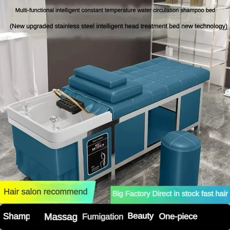 2026 High-end Stainless Steel Hair Treatment Shampoo Bed Barber Special Lying Beauty Salon Thais Water Circulation Massage Bed
2026 High-end Stainless Steel Hair Treatment Shampoo Bed Barber Special Lying Beauty Salon Thais Water Circulation Massage Bed