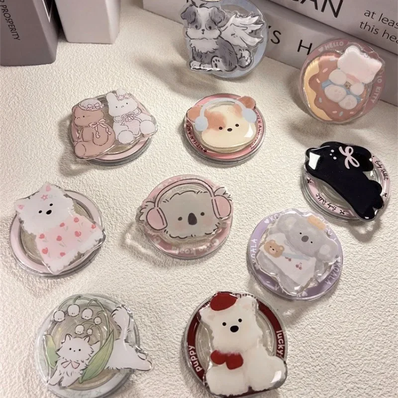 Для IPhone 15 14 12 держатель для беспроводной зарядки кронштейн корейский милый мультяшный щенок для Magsafe магнитный телефон Griptok Grip Tok
Для IPhone 15 14 12 держатель для беспроводной зарядки кронштейн корейский милый мультяшный щенок для Magsafe магнитный телефон Griptok Grip Tok