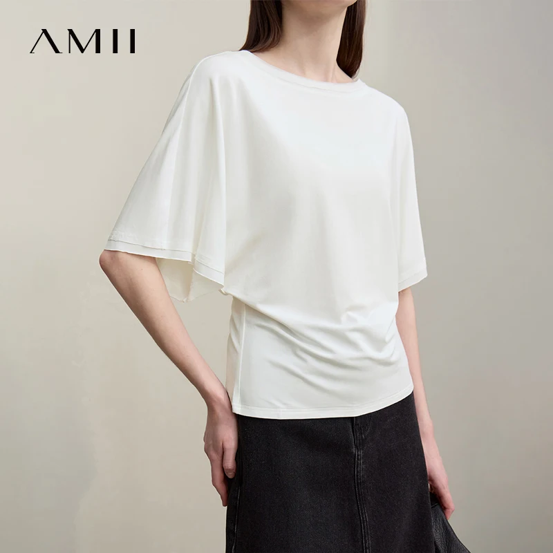 Amii Women's Tee 2026 Summer New Boat Neck Dolman Sleeve Loose Versatile T-Shirt Stretch Casual Knit Women's Clothing 12622054
Amii Women's Tee 2026 Summer New Boat Neck Dolman Sleeve Loose Versatile T-Shirt Stretch Casual Knit Women's Clothing 12622054