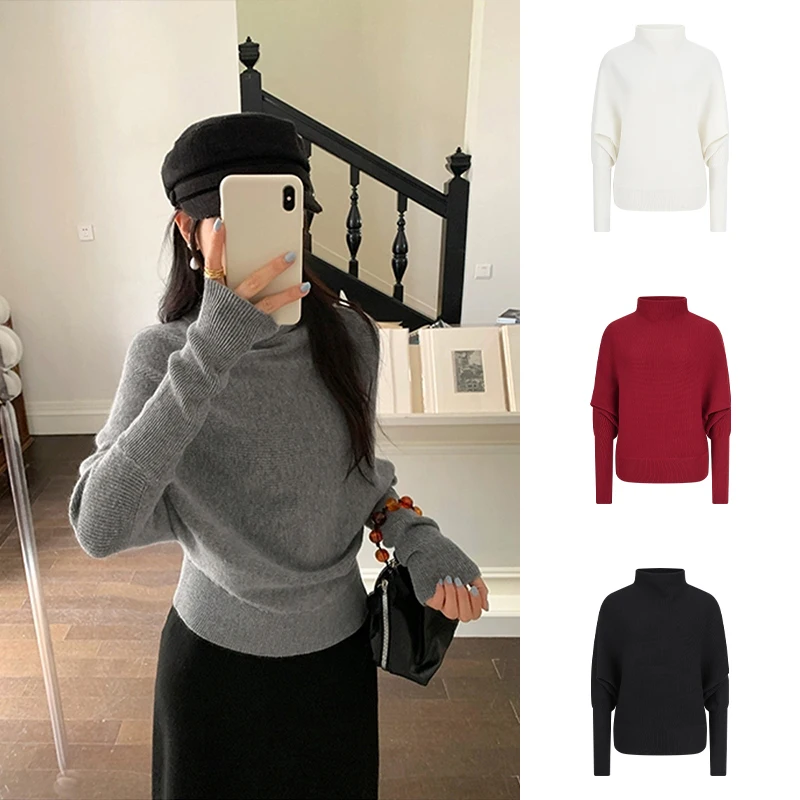 Вязаный свитер MosesQueen с высоким воротником и длинными рукавами, для повседневной носки, зимний, приталенный, женский, модный, однотонный
Вязаный свитер MosesQueen с высоким воротником и длинными рукавами, для повседневной носки, зимний, приталенный, женский, модный, однотонный