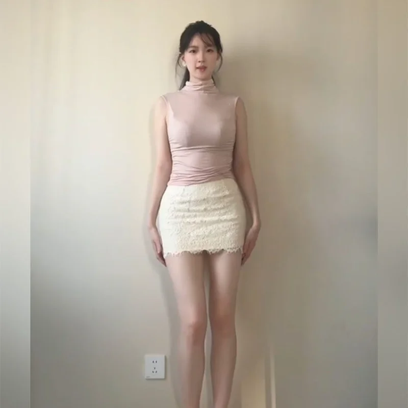 Elegant A-Line Skirt Women's Lace Patchwork Bodycon Half-length Summer New Style Korean Pure Desire Fashion Casual Skirt
Elegant A-Line Skirt Women's Lace Patchwork Bodycon Half-length Summer New Style Korean Pure Desire Fashion Casual Skirt
