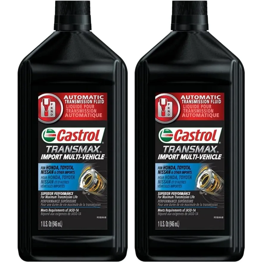 Castrol Transmax Import MultiVehicle Жидкость для автоматической коробки передач 1 литр, упаковка из 2 шт. для высокопроизводительных систем передачи в
Castrol Transmax Import MultiVehicle Жидкость для автоматической коробки передач 1 литр, упаковка из 2 шт. для высокопроизводительных систем передачи в