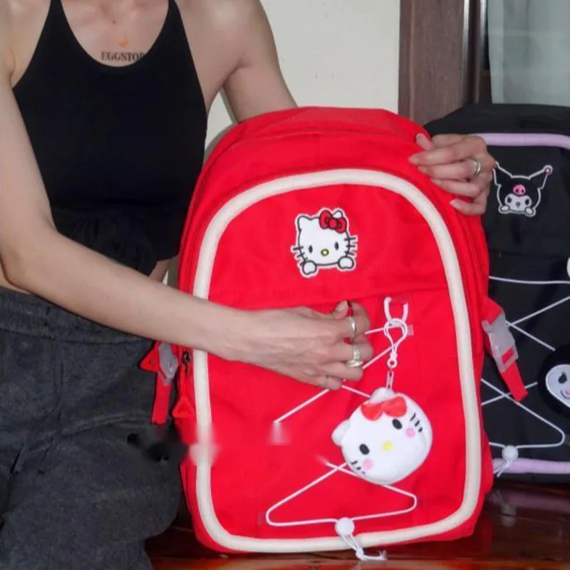 Sanrio Hello Kitty Kuromi Cinnamoroll Pom Pom Purin Cartoon Backpack Cute Design Large Capacity Harajuku Leisure Shoulders Bag
Sanrio Hello Kitty Kuromi Cinnamoroll Pom Pom Purin Cartoon Backpack Cute Design Large Capacity Harajuku Leisure Shoulders Bag