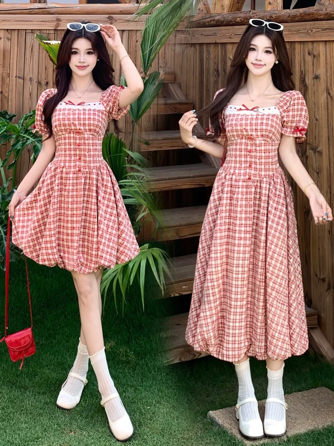 plus Size Retro Style Square Collar Bubble Sleeve Dress Women's Summer New Waist Cinched Long Skirt Korean Style Commute
plus Size Retro Style Square Collar Bubble Sleeve Dress Women's Summer New Waist Cinched Long Skirt Korean Style Commute