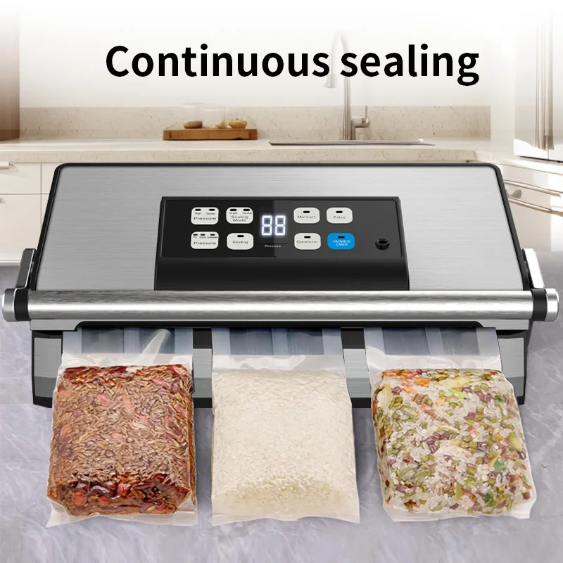 95kpa Vacuum Sealer Machine Large Vacuum Sealer Vertical Vacuum Sealer With Adjustable Pressure for Food Storage
95kpa Vacuum Sealer Machine Large Vacuum Sealer Vertical Vacuum Sealer With Adjustable Pressure for Food Storage