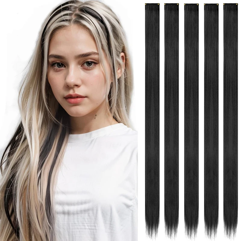 24'' 5Pcs Straight Synthetic Hair Pieces Clip In Hair Extensions Black Colored Hair Clips Women Halloween Cosplay Hairstyle
24'' 5Pcs Straight Synthetic Hair Pieces Clip In Hair Extensions Black Colored Hair Clips Women Halloween Cosplay Hairstyle