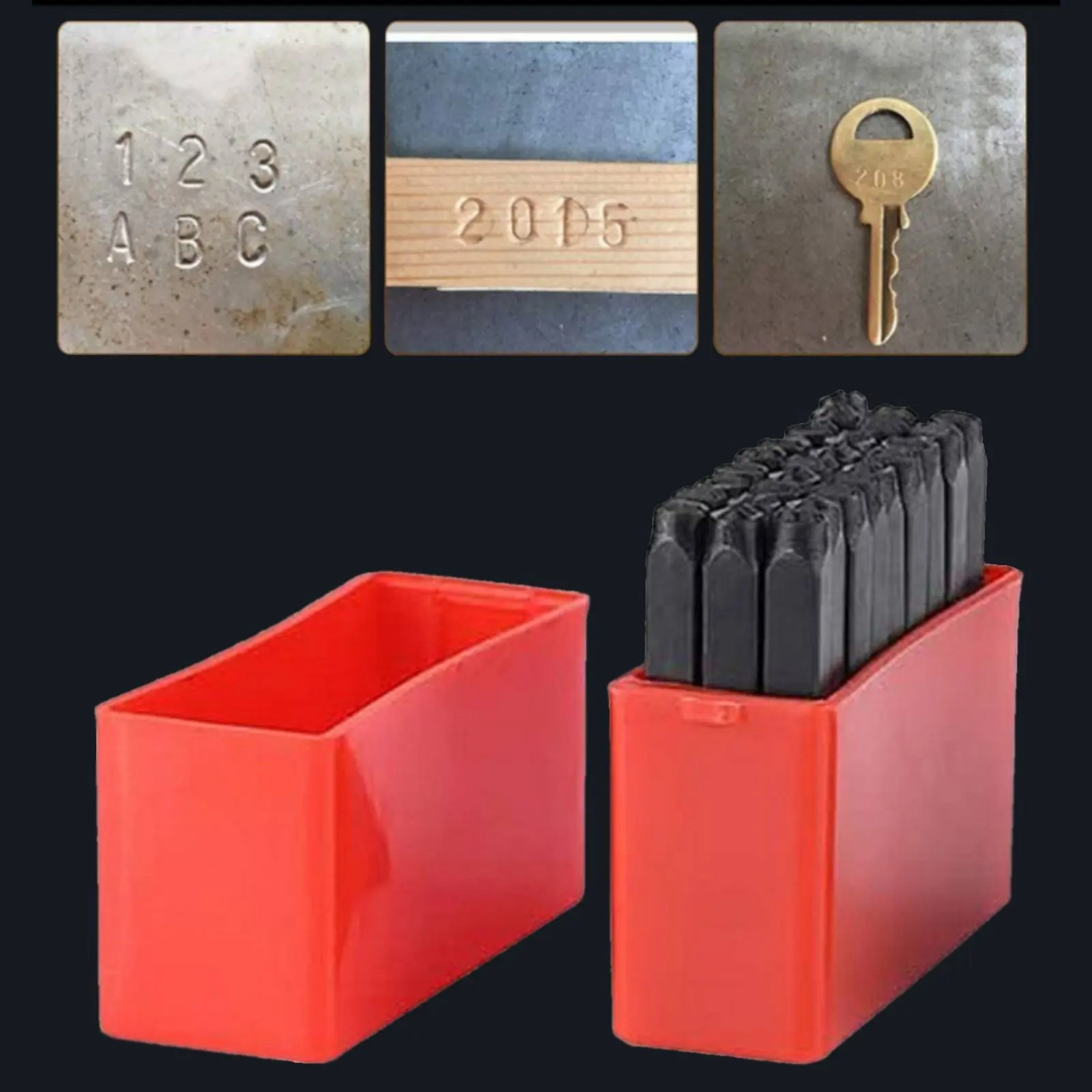 36 Pieces Alphabet Number Stamp Set Easy to Use Steel Punch Stamps Letter and Digit Marking Tools High Hardness for Leather Work
36 Pieces Alphabet Number Stamp Set Easy to Use Steel Punch Stamps Letter and Digit Marking Tools High Hardness for Leather Work