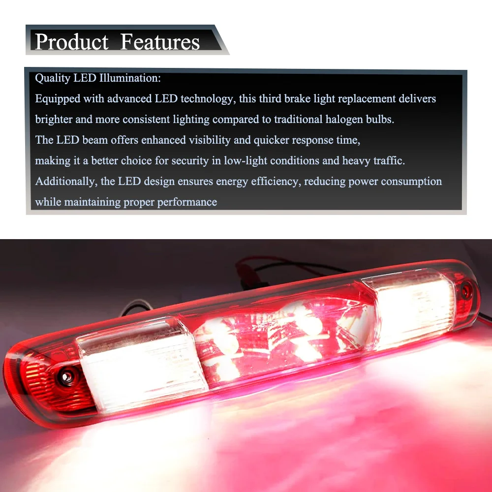 1Pcs For Chevrolet Third High Mount Stop Light High Mount Brake/Cargo Lamp Third Brake Light Cargo Lamp 25890530
1Pcs For Chevrolet Third High Mount Stop Light High Mount Brake/Cargo Lamp Third Brake Light Cargo Lamp 25890530