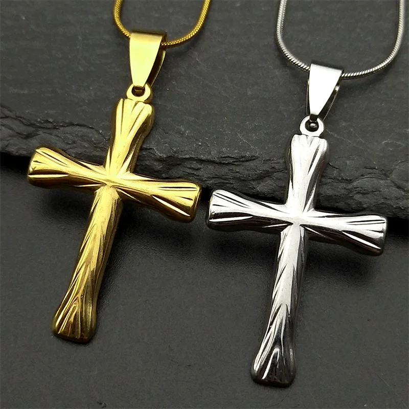 Stainless Steel Jesus Cross Necklaces for Men Women Gold Silver Color Chritian Hip Hop Man Necklace Amulet Jewelry Gift collar
Stainless Steel Jesus Cross Necklaces for Men Women Gold Silver Color Chritian Hip Hop Man Necklace Amulet Jewelry Gift collar