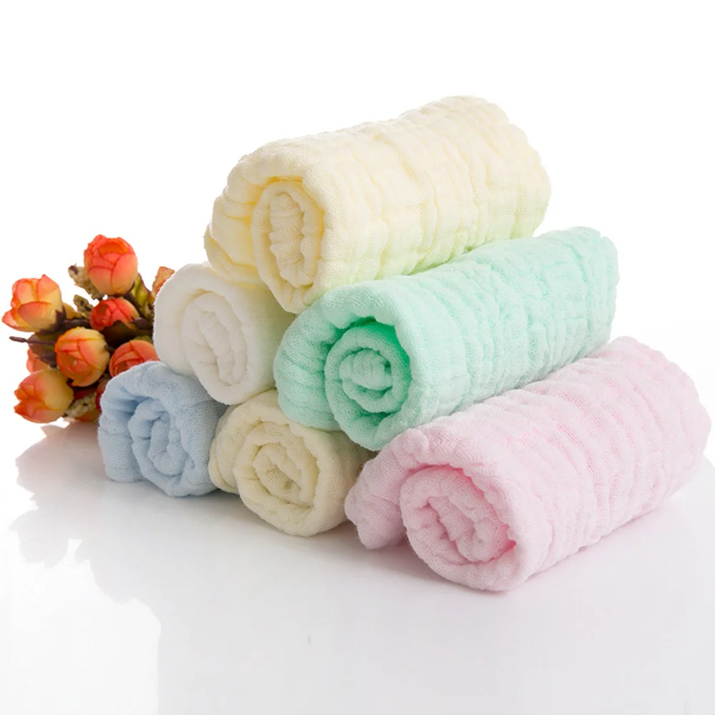 6Pcs Pure Cotton Baby Saliva Towels Multi-Function Gauze Kerchief Face Towel for Drool Teething Newborns Baby Bibs 
6Pcs Pure Cotton Baby Saliva Towels Multi-Function Gauze Kerchief Face Towel for Drool Teething Newborns Baby Bibs