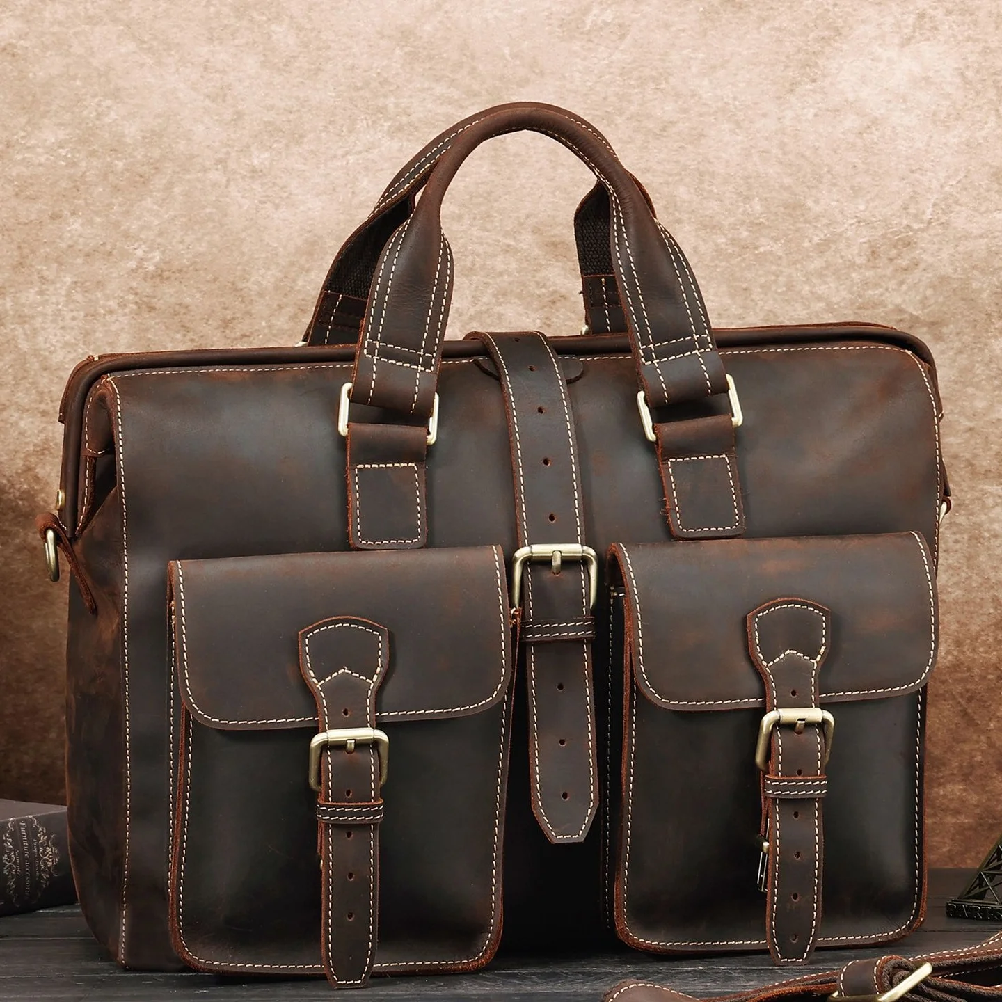Men's Genuine Leather Briease Large Capaci Single oulder Cuter Bag Vintage Handheld Autumn Winter Bag
Men's Genuine Leather Briease Large Capaci Single oulder Cuter Bag Vintage Handheld Autumn Winter Bag