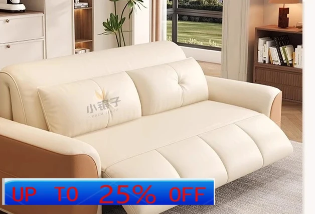 LMM intelligent remote control electric leather sofa bed folding dual-purpose cream wind small apartment living room study
LMM intelligent remote control electric leather sofa bed folding dual-purpose cream wind small apartment living room study