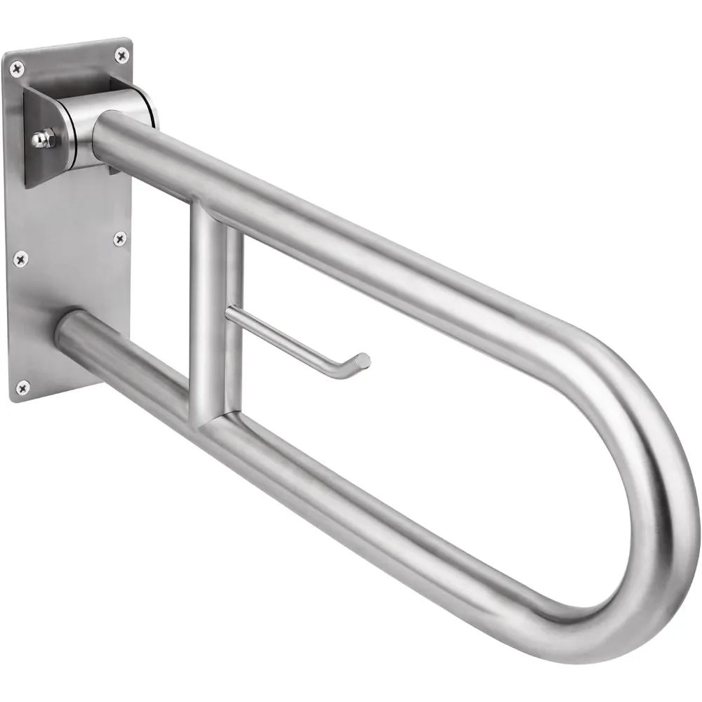 29.5 INCH Stainless Toilet Safety Rails,Disabled Flip-Up Bathroom Grab Bar with Paper Holder,Toilet Handrails Hand Grips Handle
29.5 INCH Stainless Toilet Safety Rails,Disabled Flip-Up Bathroom Grab Bar with Paper Holder,Toilet Handrails Hand Grips Handle