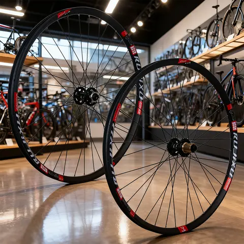 RUJIXU 32Holes MTB Bike Wheelset 26 27.5 29 inch Disc Brake MTB Bicycle AM Enduro DH Wheelset Hub 100 142 Thru Axle 135Q